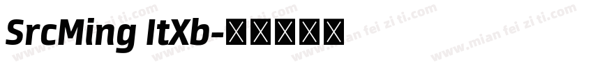 SrcMing ItXb字体转换